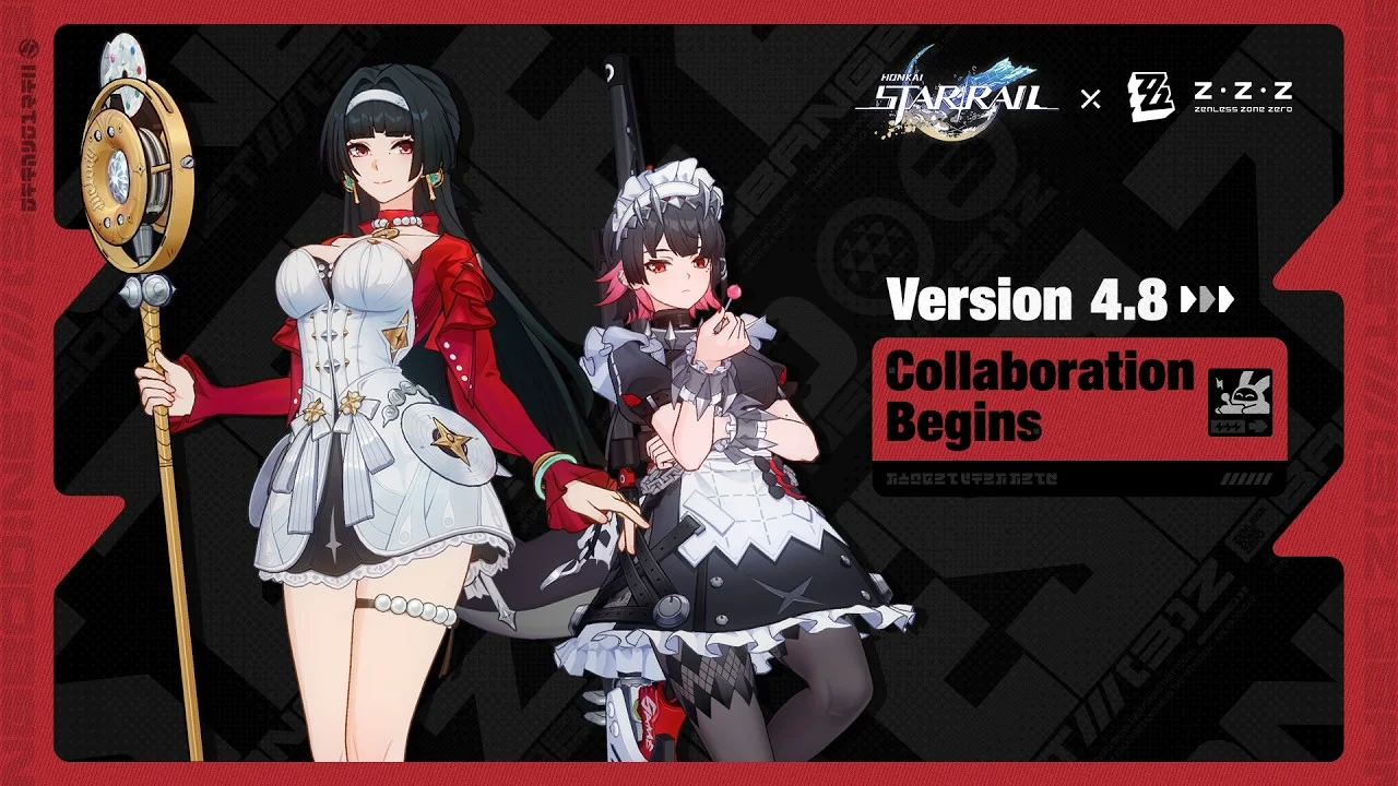 Ellen and Astra Yao in the official Honkai: Star Rail × Zenless Zone Zero Version 4.8 announcement